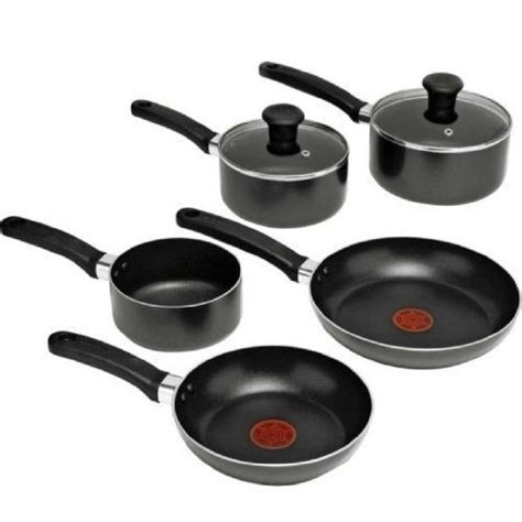 Tefal A1799444 Delight Non Stick Pan Set 5 Pieces - Black for sale ...