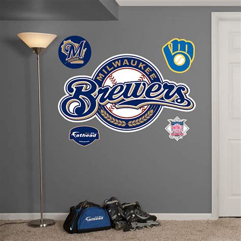 Milwaukee Brewers Logo Wall Decal | Shop Fathead® for Milwaukee Brewers Decor