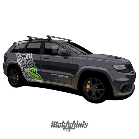 MotorPrints on Instagram: “Jeep Trackhawk. Owner: @ts_blu22 Order illustration of your car ...