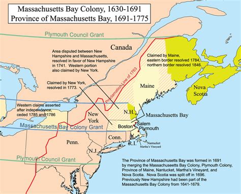 Map - Massachusetts Bay Colony