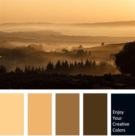 COLOR PALETTE #0003 Color of sunrise | Sepia color, Color palette yellow, Rustic color palettes