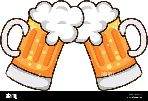 fresh beer cartoon Stock Vector Image & Art - Alamy