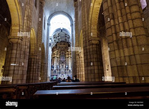 Porto Portugal historic center Se do Porto Porto Cathedral Roman Stock ...