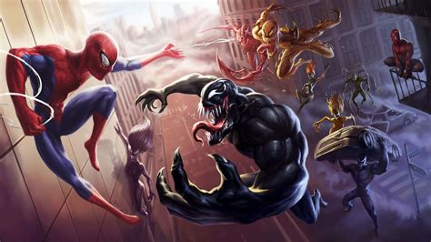 [100+] Venom Spider Man Wallpapers | Wallpapers.com