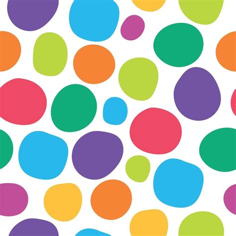 Free Hand Drawn Colorful Polka Dot Seamless Background Pattern 4264020 Vector Art at Vecteezy