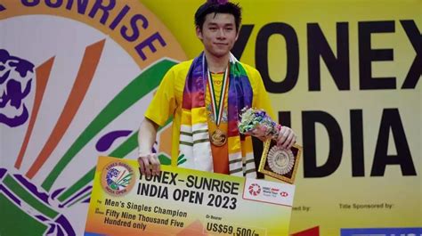 Thai shuttler Kunlavut Vitidsarn wins India Open Badminton title