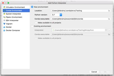 Configure a Conda virtual environment | PyCharm