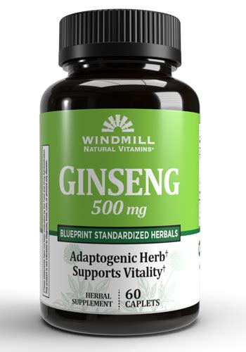 Ginseng 500 mg - Windmill Vitamins