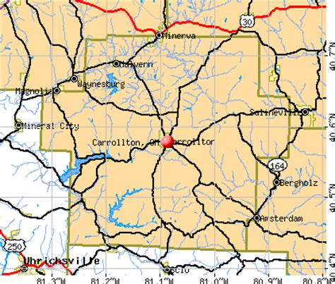 Carrollton, Ohio (OH 44615) profile: population, maps, real estate, averages, homes, statistics ...