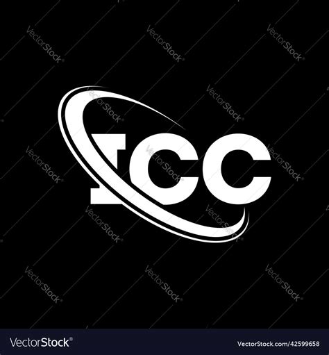 Icc logo letter design Royalty Free Vector Image