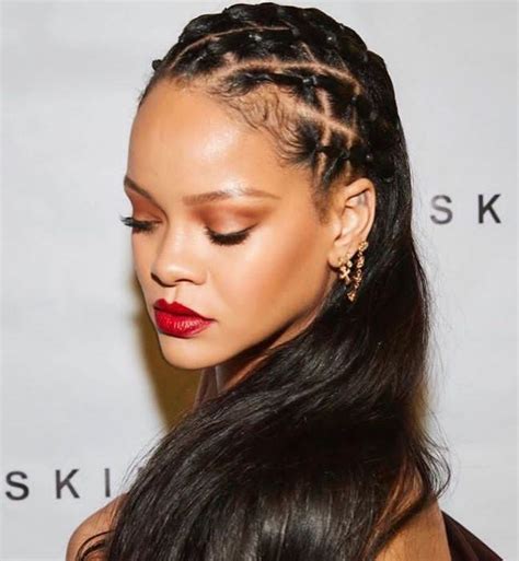 20 Beautiful Rihanna Braids Hairstyles that will Inspire you - Claraito's Blog