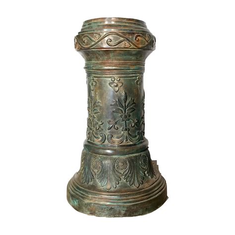 Bronze Floral Pedestal Sculpture | Metropolitan Galleries Inc.