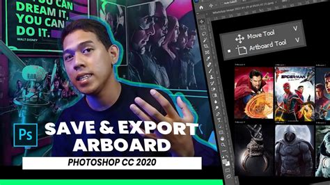 Belajar Save, Import, Export Artboard Photoshop - YouTube