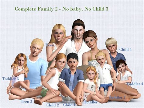 The Sims Resource - Family Portrait - Family Set 6