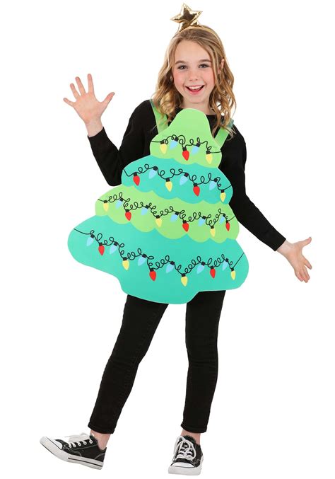 Kid's Green Christmas Tree Costume | Kid's Holiday Costumes