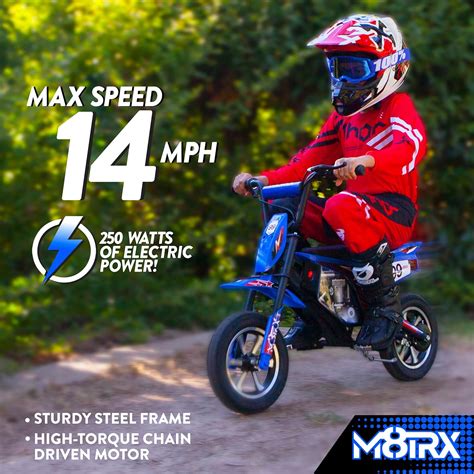 Buy 24V Electric Dirt Bike, M8TRIX Ride on Toy Motorcycle for Kids and ...