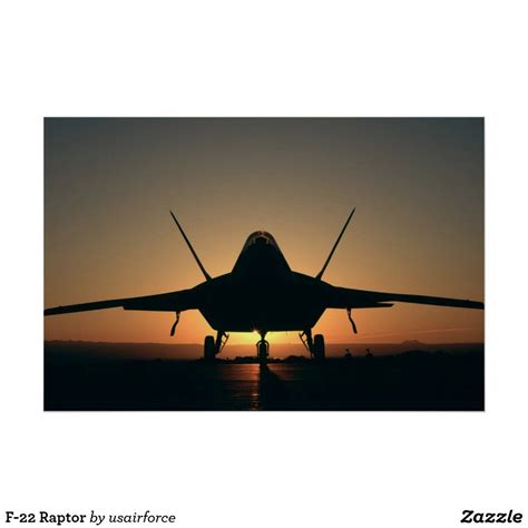 F-22 Raptor Poster | Zazzle | Raptor, Poster, Fighter