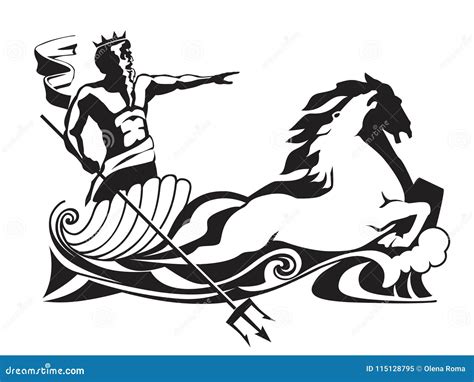 Poseidon The God Of The Sea Royalty-Free Stock Image | CartoonDealer.com #42817006