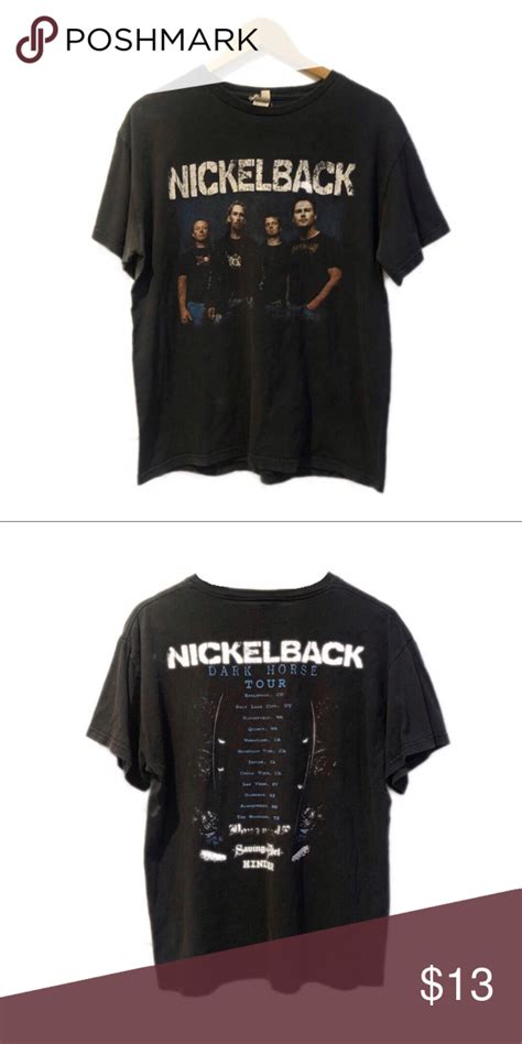 Nickelback Dark Horse Tour Shirt | Tour shirt, Shirts, Nickelback