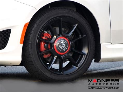 FIAT 500 Wheels (set of 4) - ABARTH 16" - Custom Powder Coated in Satin Black