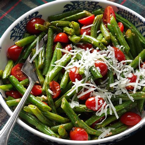 Roasted Italian Green Beans & Tomatoes Recipe | Taste of Home