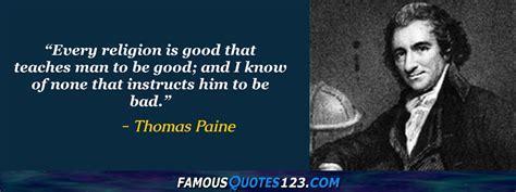 Thomas Paine Quotes on Religion, Belief, Spirituality and God