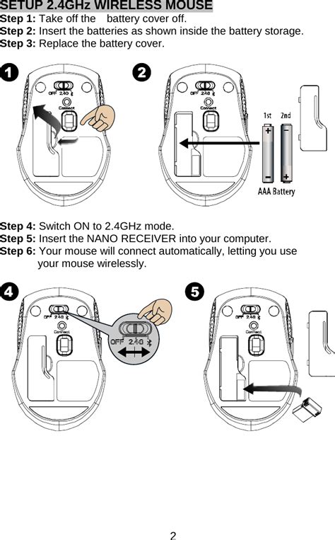 Microsoft Wireless Mouse 5000 User Manual