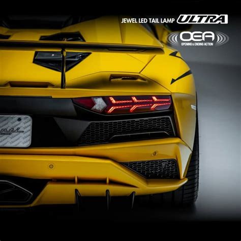 ULTRA Jewel LED Tail Lights for Lamborghini Aventador - Valenti USA ...