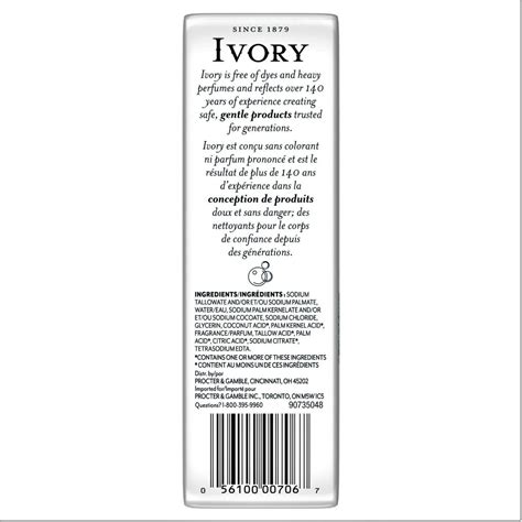 Ivory Bar Soap Original Scent 3.17oz Bar 10 Bars