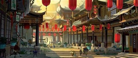 Gongmen City | Concept art, Asian architecture, Kung fu panda