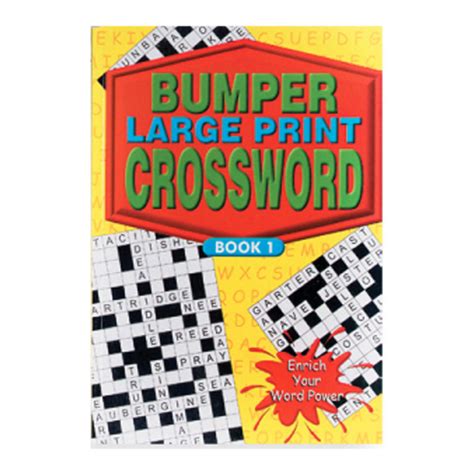 Large Print Crossword Puzzle Book | Party Packs