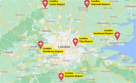 London Airports Guide with Map: What Airport is Better?