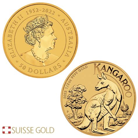 2023 Australian Kangaroo 1/2 Ounce Gold Coin