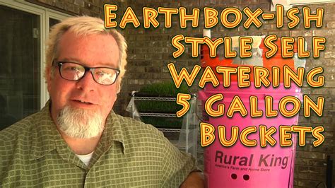 Earthbox Style Self Watering Garden in 5 Gallon Buckets - YouTube