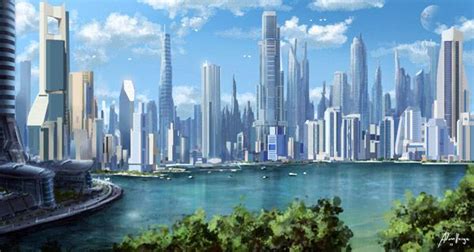 100 Imaginative "Cities of the Future" Artworks | Futuristic city ...