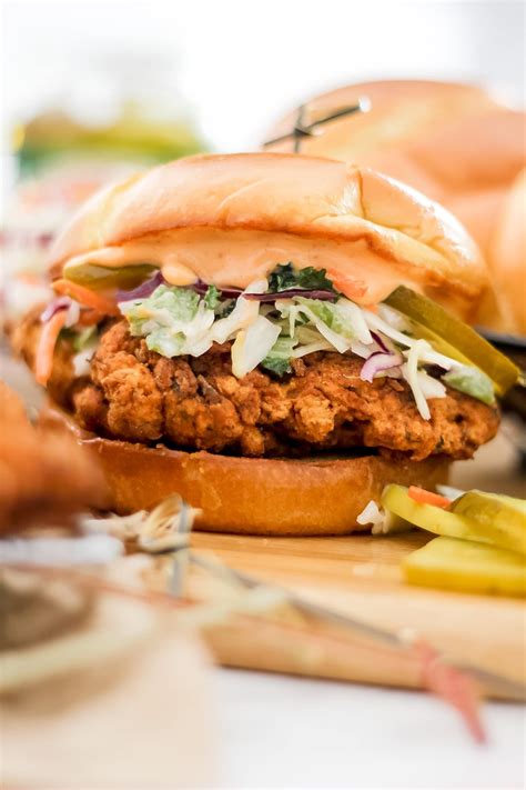 Spicy Crispy Chicken Sandwich - The Seasoned Skillet