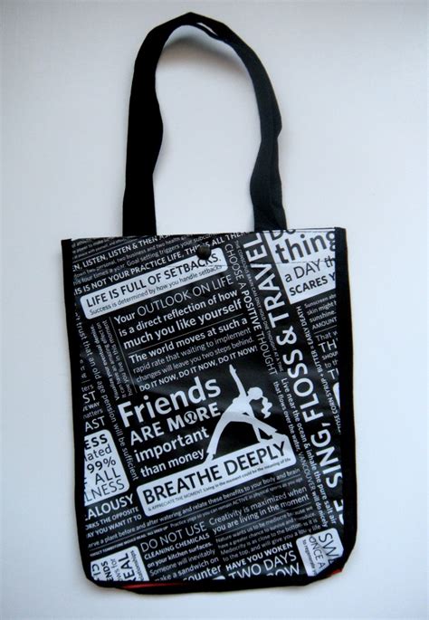 LULULEMON Logo Reusable Lunch Tote Bags Black Red MANIFESTO Large Small U choose | eBay