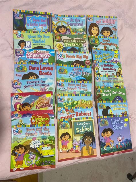 24 Dora the Explorer books for $12, Hobbies & Toys, Books & Magazines, Children's Books on Carousell