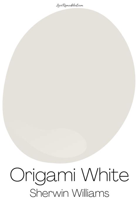 Origami White Paint Color - Love Remodeled