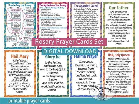 How to Pray the Rosary Mysteries of the Rosary Printable - Etsy Hong Kong