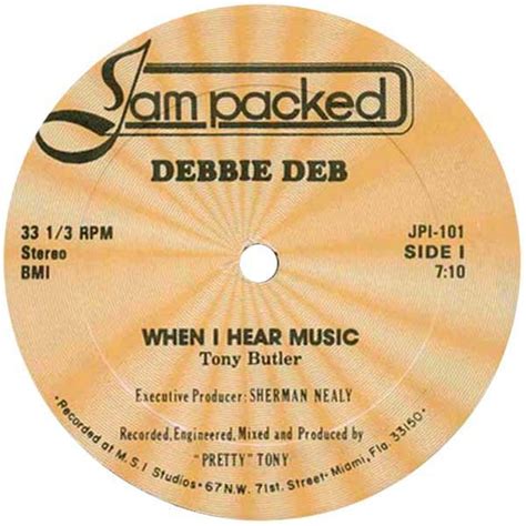 Debbie Deb – When I Hear Music (12" mix) Lyrics | Genius Lyrics