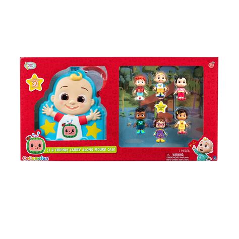 CoComelon Carry Along Figure Case with 6 Articulated Figures - Toys for ...