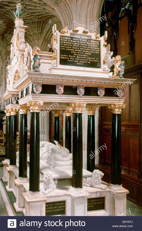 Tomb of Elizabeth I, Westminster Abbey, London Stock Photo: 60222082 ...