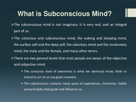 Power of Subconscious Mind - MindAuthor