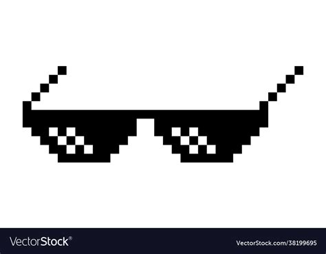 Pixel Glasses SVG, Pixel Glasses DXF, Pixel Glasses PNG, Pixel Glasses Clipart, Pixel Glasses ...