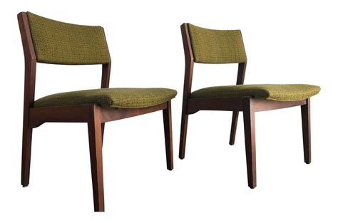 Vintage Mid Century Modern Office Chairs in the Jens Risom Style, ( a ...