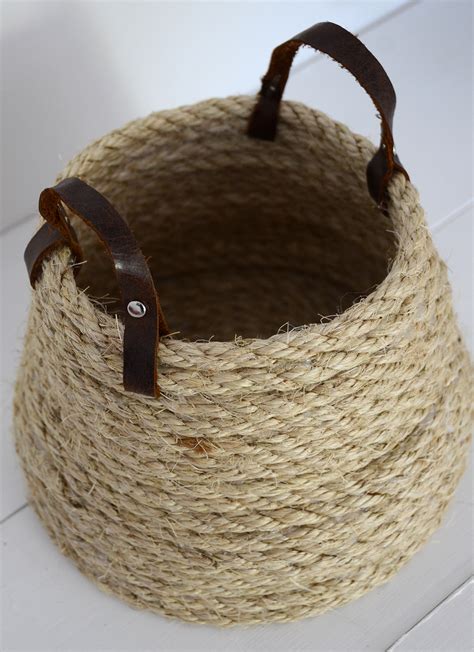 DIY No-Sew Rope Basket - Step By Step Tutorial