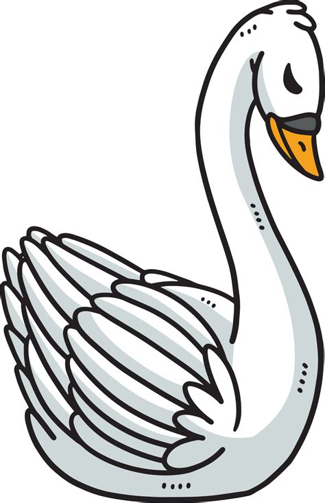 Swan Clipart Black And White