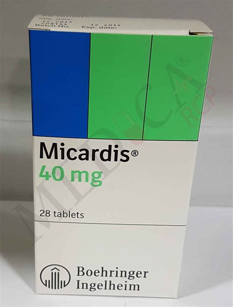 Medica RCP |Micardis 40mg | Indications | Side Effects | Composition | Route | all.price ...