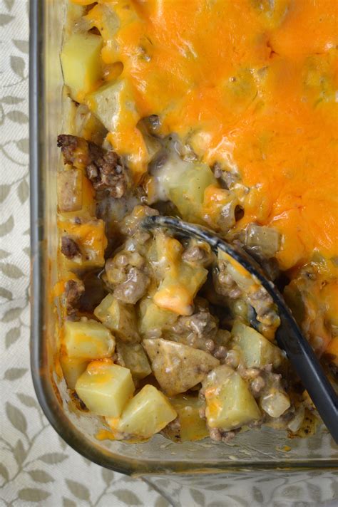 Ground Beef Potato Casserole | A Taste of Madness | Recipe | Potatoe ...